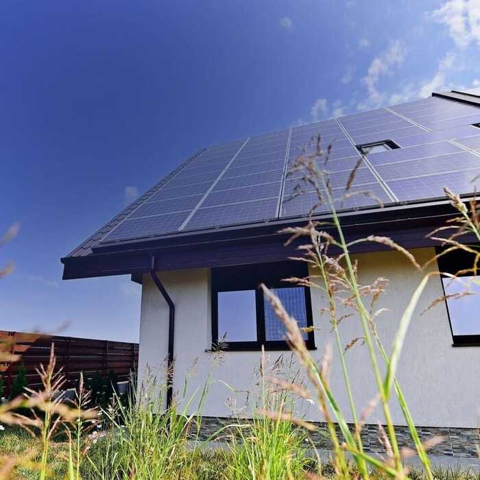 property with solar pv panels