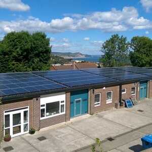 solar panels installed at uplyme business park