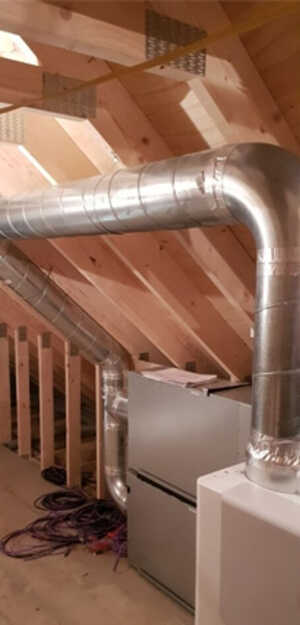 loft with mechanical ventilation heat recovery 