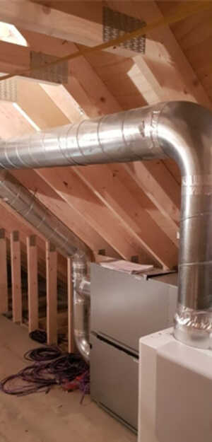 loft with mechanical ventilation heat recovery